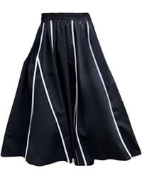 London Atelier Byproduct - Full Skirt With Panels & Contrast Tape - Lyst