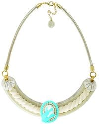 Gissa Bicalho - Handmade Necklace Cord Coral And Pearl - Lyst