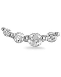 Zohreh - Graduated Diamond Curve Flat Back Earring 14K - Lyst