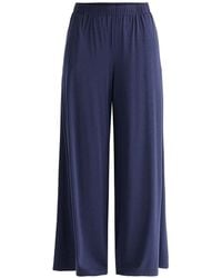 Paisie - Wide Leg Lyocell Jersey Trousers - Lyst