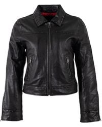 Mauritius - Streamlined Studded Leather Jacket Mellus - Lyst