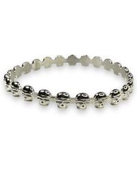 Jagged Halo Jewelry - Eternity Skull Bangle - Lyst
