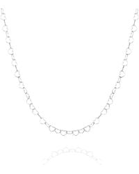 Spero London - Love Heart Sterling Chain Necklace - Lyst