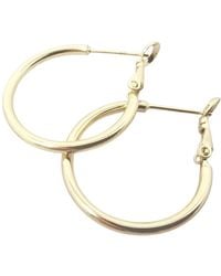 Harfi - Stylish 25Mm Round Plated Hoop Earrings - Lyst