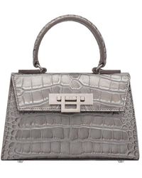 Lalage Beaumont - Fonteyn Mignon Orinoco Print Calf Leather Handbag - Lyst