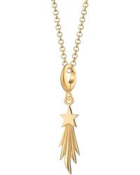 Lily Charmed - Plated Shooting Star Charm Necklace - Lyst