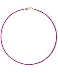 Bombyx House - Tiny Ruby Necklace - Lyst