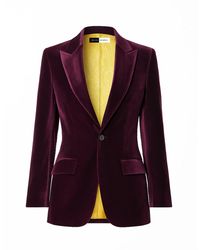 Richa Sharma - Imperial Amethyst Tailored Velvet Blazer - Lyst