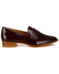 Rag & Co - Noshiya Patent Pleather Penny Loafers - Lyst