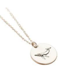 Posh Totty Designs - Sterling Whale Spirit Animal Necklace - Lyst