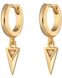 Scream Pretty - Rebel Charm Hoop Earrings - Lyst