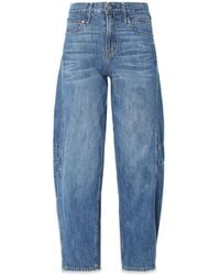 NOEND - Ava Flutter Slung Fit Jeans - Lyst