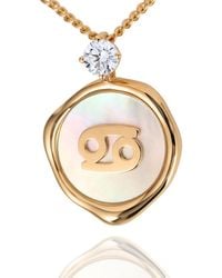 Hinch & Liu - Cancer Zodiac Necklace - Lyst