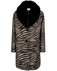 N'Onat - Wild Obsession Zebra Coat - Lyst