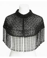 Richa Sharma - Handmade Beaded Cape Shawl - Lyst