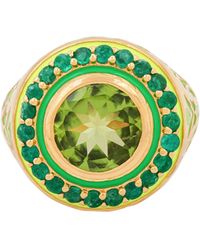 Après Youth - Firework Statement Ring Emerald - Lyst
