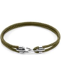 Anchor and Crew - Khaki Canterbury & Rope Bracelet - Lyst