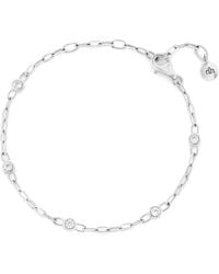 Dinny Hall - Lab Sapphire Paperclip Chain Bracelet - Lyst