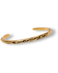 Divine Aria - The Camila Hammered Effect Indian Tarnish Free Bangle - Lyst