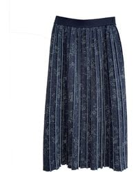 Arto. - Yeah! Floral Pleated High Waisted Knit Skirt - Lyst