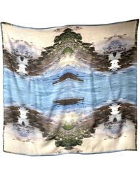 Babs Boutique NYC - Neutrals Babs California Beach Inspired Silk Georgette Scarf - Lyst