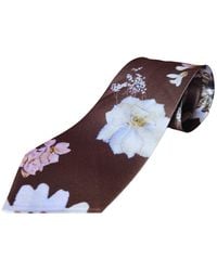Baines London - Home Floral Design Satin Suit Tie - Lyst