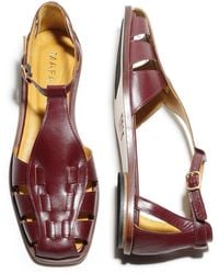 Mafalda - Ida Wine Fisherman Sandals - Lyst