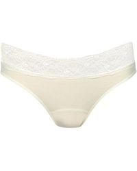 Zd - Zero Defects - Neutrals Diana Mid-Rise Lace Brief – Softness With Soy Fiber - Lyst