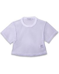 Bradford Row - Alyah Mesh Crop Tee - Lyst