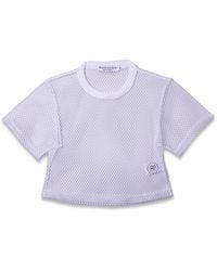 Bradford Row - Alyah Mesh Crop Tee - Lyst