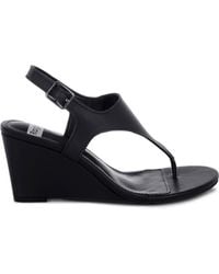 Rag & Co - Wami Real Leather Wedge Heel Sandals - Lyst