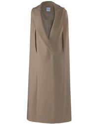 Vestiaire d'un Oiseau Libre - Neutrals Cashmere Blend Cape - Lyst