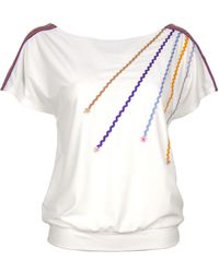 Lalipop Design - Viscose Blouse With Colourful Ribbon Accessories - Lyst