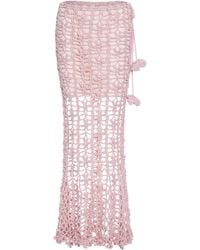Andreeva - Vanilla Handmade Knit Skirt - Lyst