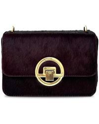 Apatchy London - The Tilly Burgundy Hair-On Leather Bag - Lyst