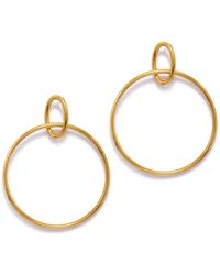 Jaredjamin - Everly Dangle Hoop Post Earrings - Lyst