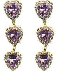 Achala Handcrafted - Via Dell' Amore Heart Earrings - Lyst