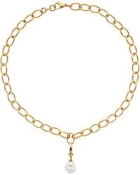 Emma Holland Jewellery - Baroque Pearl Charm Chain Necklace - Lyst
