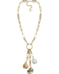 Adriana Pappas Designs - Shell Trio Drop Necklace - Lyst