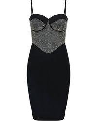 Sour Figs - Embellished Bandage Mini Dress - Lyst