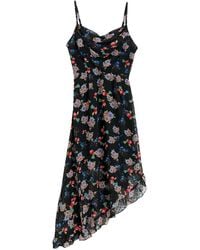 Louche - Dina Carpathian Florals Print Asymmetric Strappy Midi Dress - Lyst