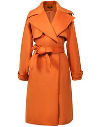 Smart and Joy - Shoulder Flaps Woolen Coat - Lyst