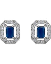 LÁTELITA London - Whistledown Gemstone Stud Earrings Sapphire - Lyst