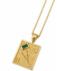 Cier - Taurus Zodiac Necklace - Lyst