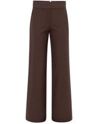 Sélone - Oris Wide-Leg Trousers Chocolate - Lyst