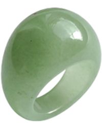 seree - Dome Jade- Aventurine Signet Ring - Lyst