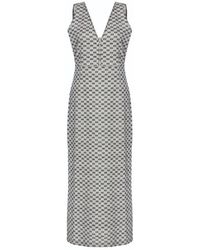 Women & Women - Eden, Jacquard, Side-Slit, Long Cotton Blend Dress - Lyst