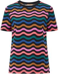 Sugarhill - Maggie T-Shirt Multi, Wavy Chevron - Lyst
