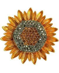 Chanel Joan Elkayam - Crystal Sunflower Brooch - Lyst
