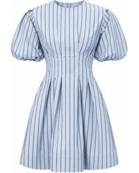 Exquise - Nancy Puff Sleeve Fitted Pocketed Mini Dress - Lyst